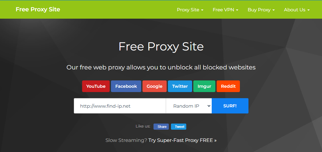 free proxy site