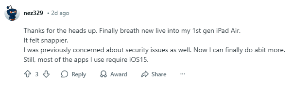 ios 12.5.8 reviews from reddit