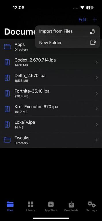 Install the IPA File