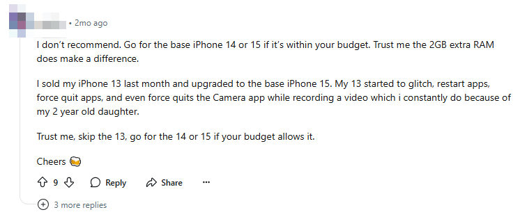 iphone 13 reviews from reddit