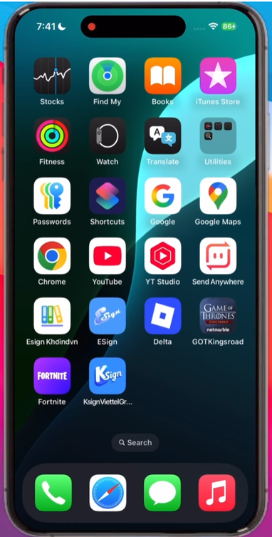 ksign app on iphone