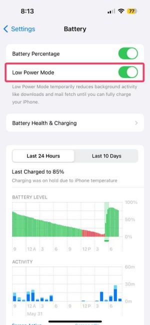low power mode