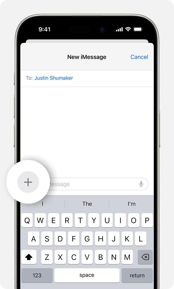 open the imessage app