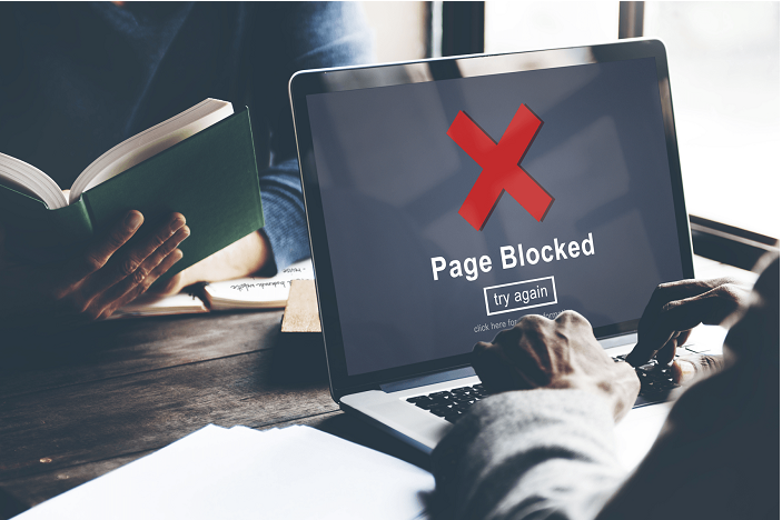 page blocked