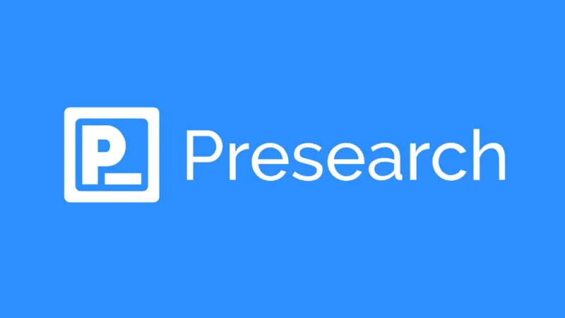 不使用AI的搜索引擎 Presearch