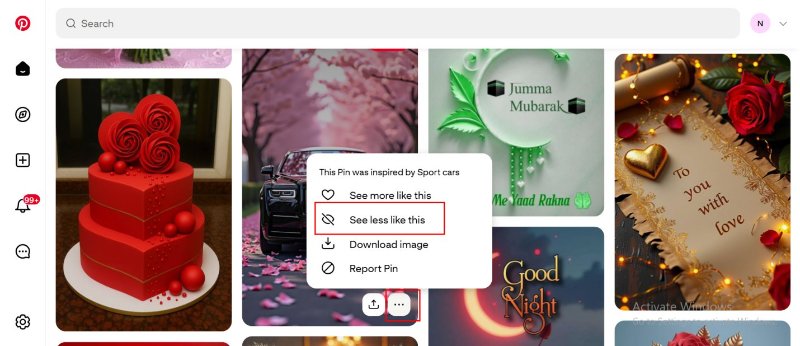 reduce ai images on pinterest