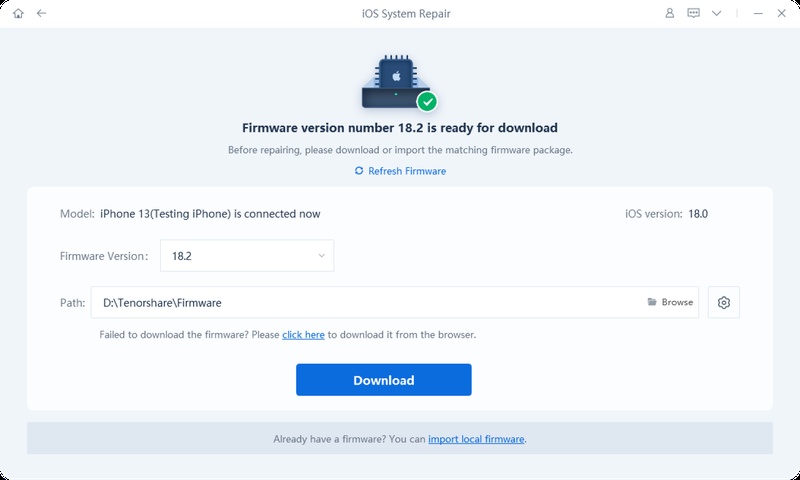 Repairing Iphone Using Tenorshare Reiboot