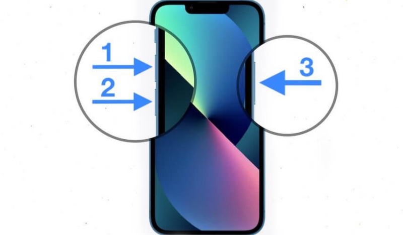 restart iphone with button