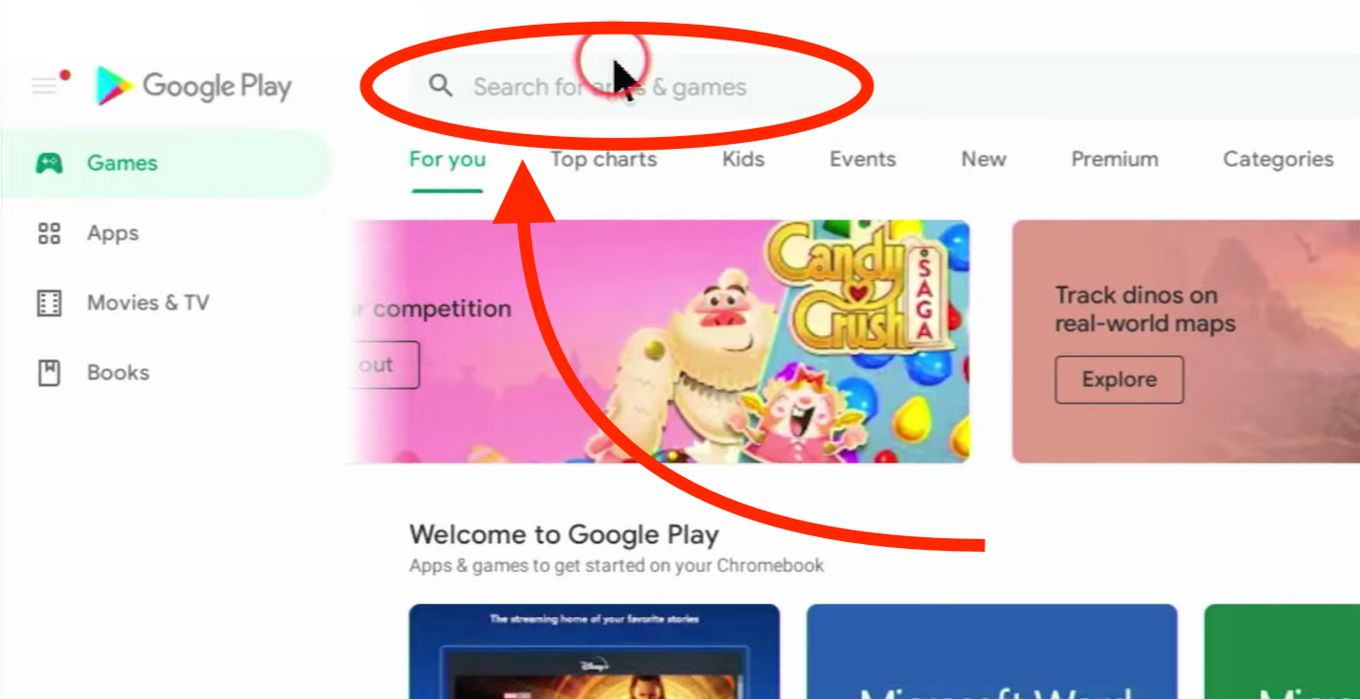 search on google play