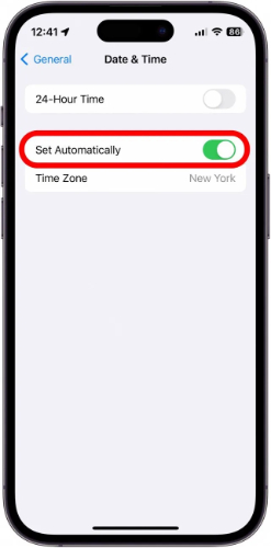 set date and time