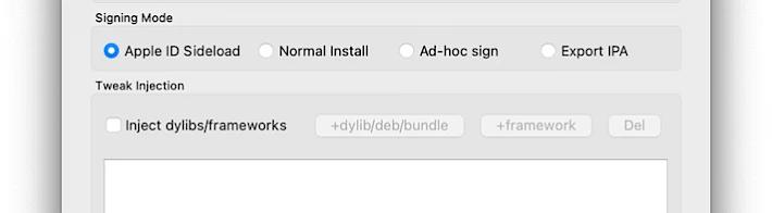 enable sideload signing mode