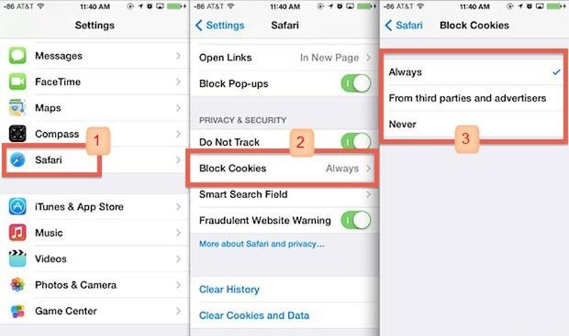 stop syncing safari over icloud