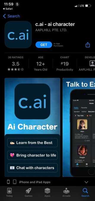 update the character ai app