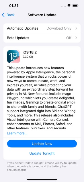 download and install ios 18