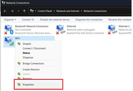 wifi properties