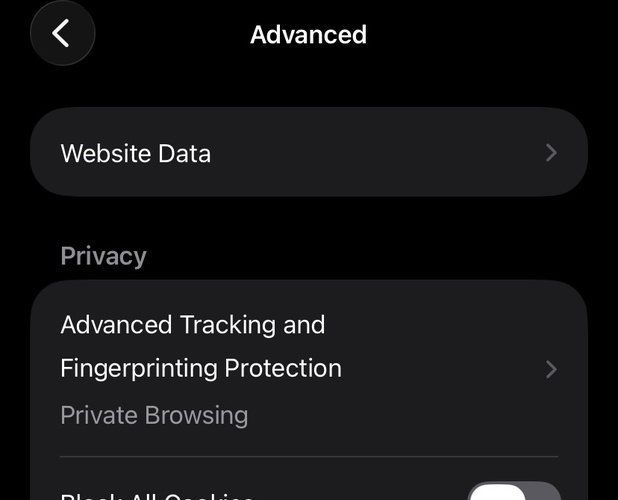 Clear Safari Website Data Ios