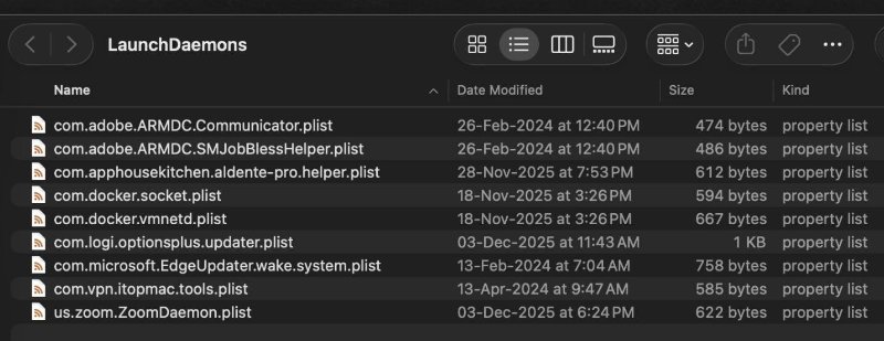 disable unnecessary daemons to debloat macos