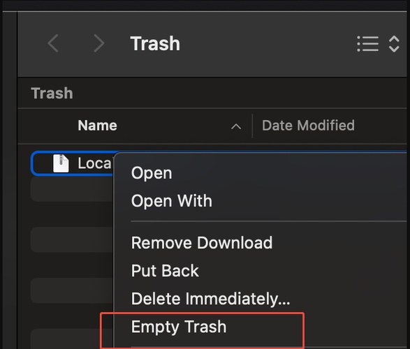 Empty Recently Deleted Folder in Icloud