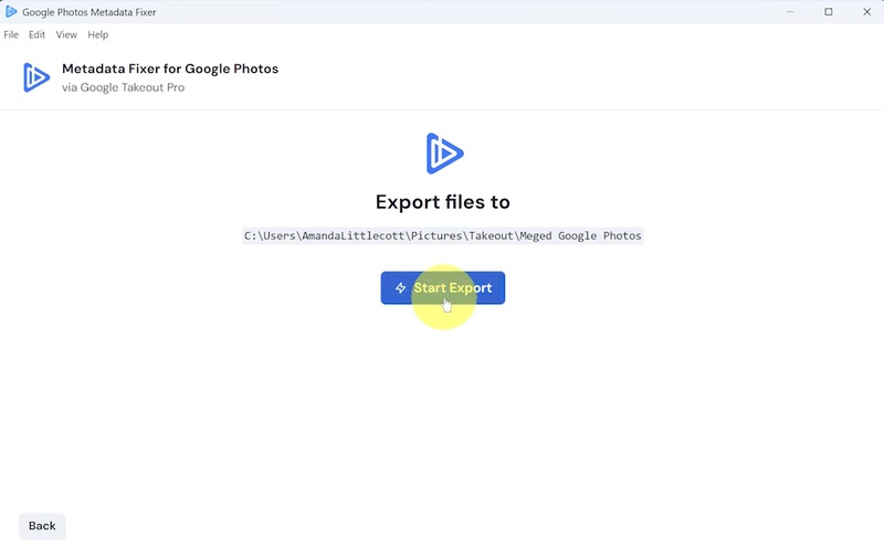 Export Merged Files from Metadata Fixer