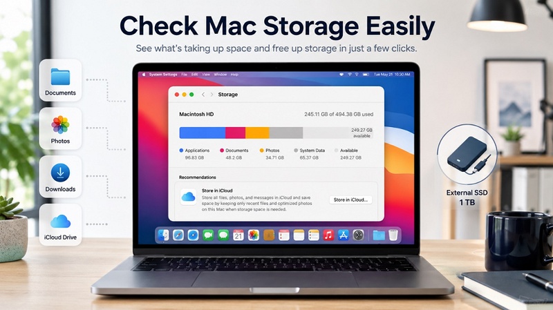 How to Cheak Storage on Mac
