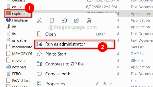 Run File Explorer As Admin