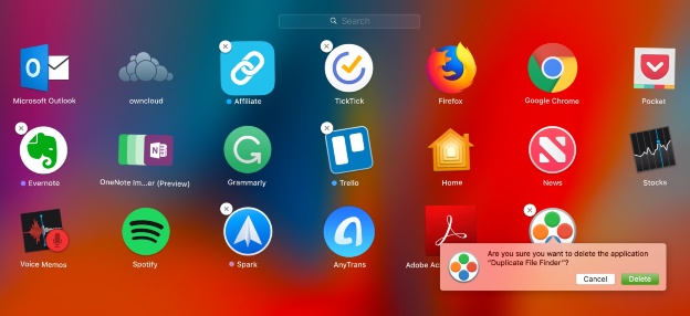 Uninstall Apps on Mac Via Launchpad