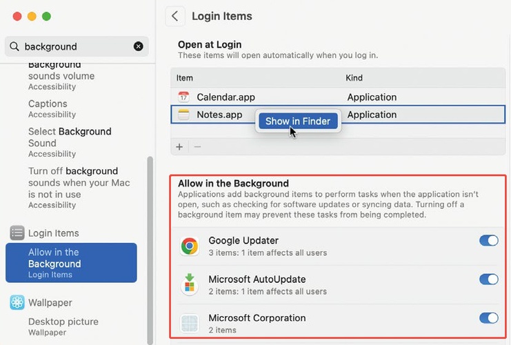 Disable Apps in Background