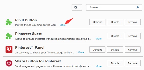 Firefox Pinterest 확장 제거로 mds_stores CPU 문제 해결
