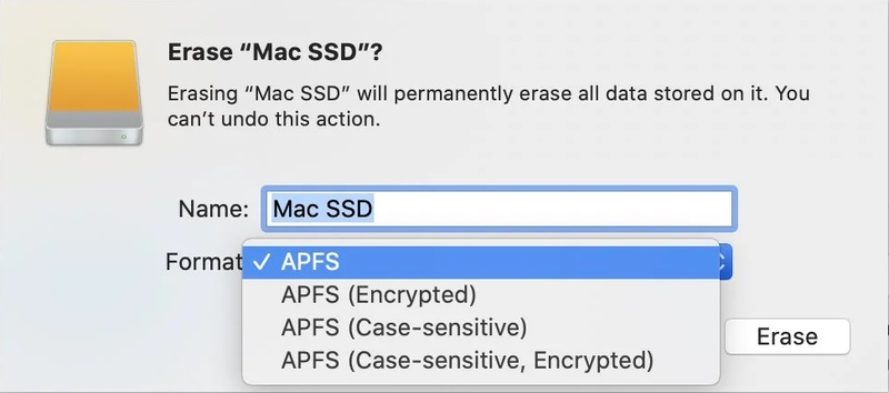Erase Macos