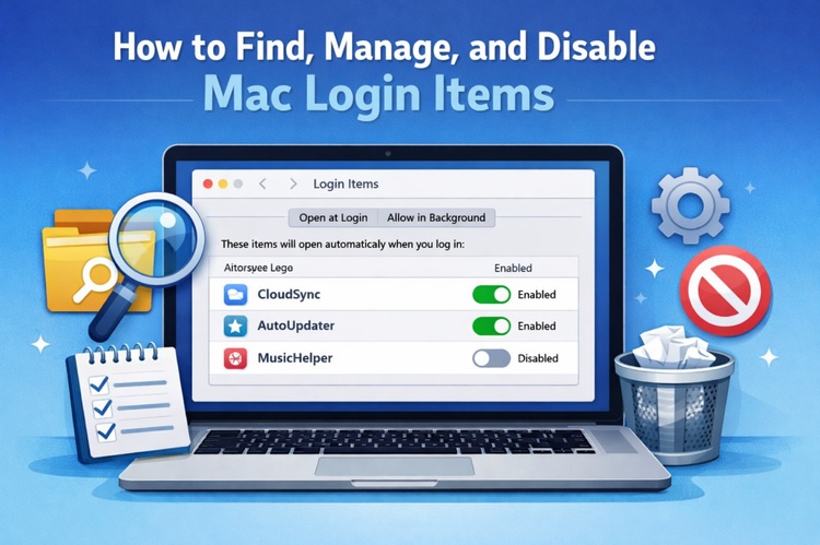 Find and Disable Mac Login Items