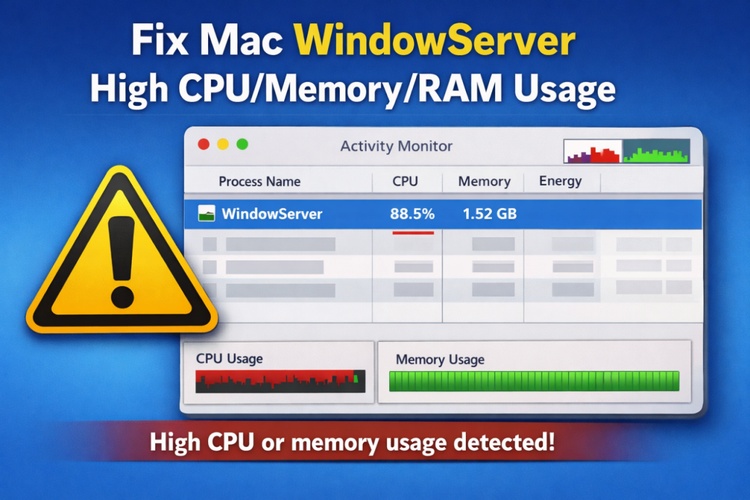 Mac Windowserver High Cpu and Memory Usage