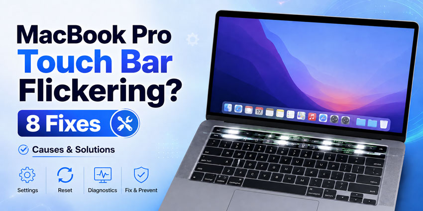 fix macbook pro touch bar flickering