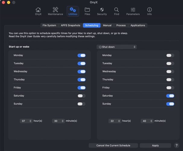 Onyx Mac Maintenance Utility