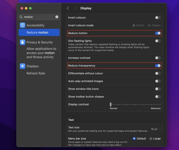 Reduce Visual Effects to Fix Mac Running Slow
