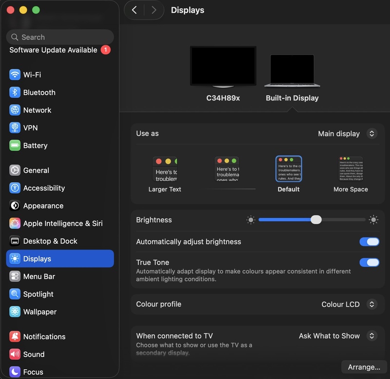 Turn Off Automatically Adjust Brightness