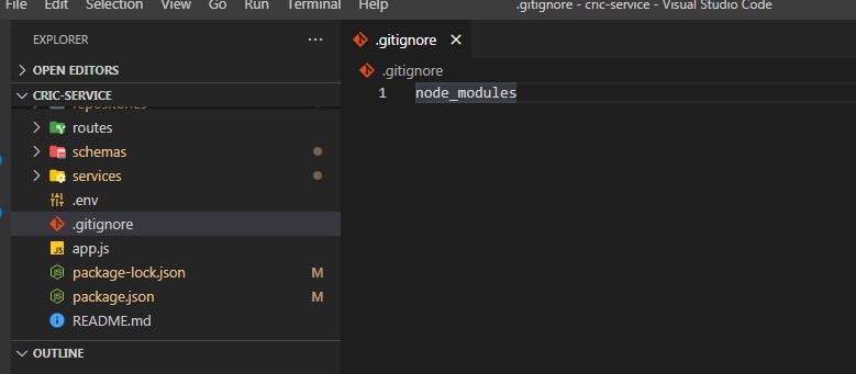 Vscode Gitignore Node Modules Example