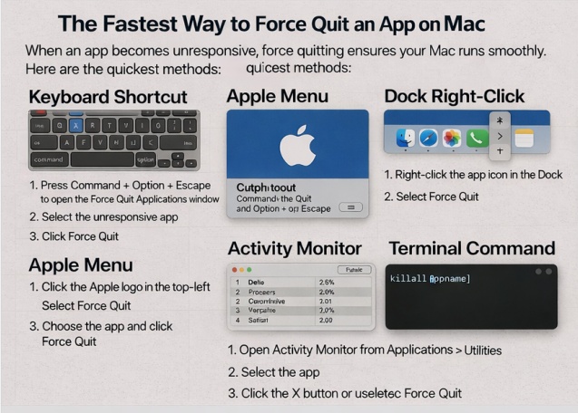 All Method to Force Quit Apps on Mac