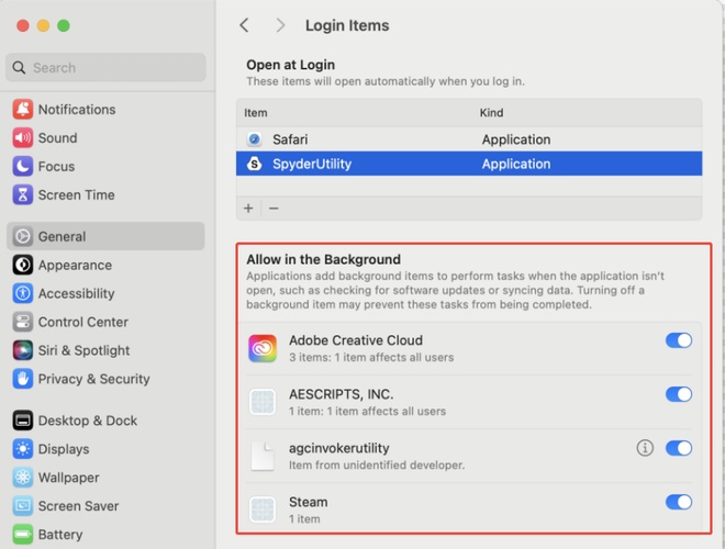 Turn Off Mac Background Items to Stop Apps from Opening on Startup