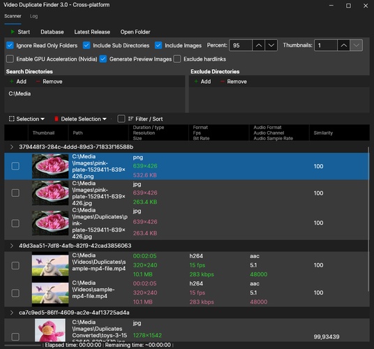 Video Duplicate Finder from Github