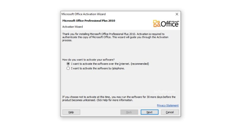 contraseña office 2010