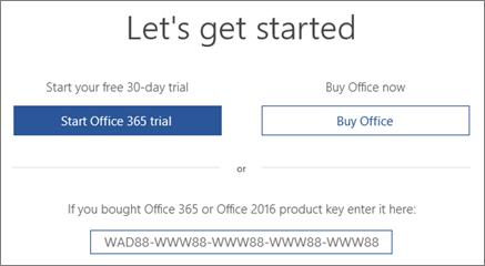 activate microsoft office 365 with product key