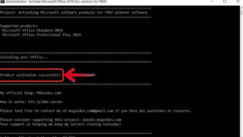 activar microsoft office 2019 cmd