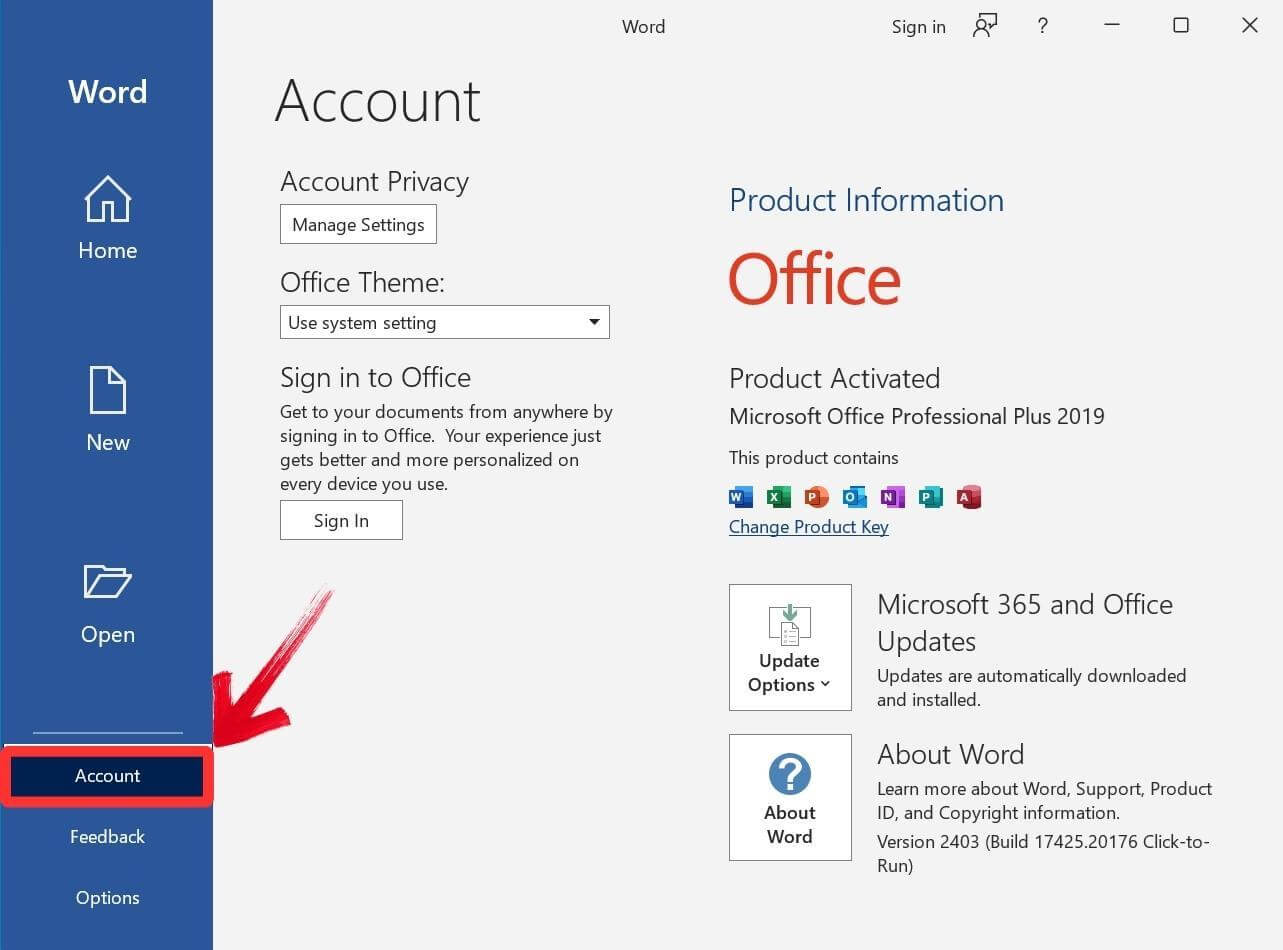 activate office 2019