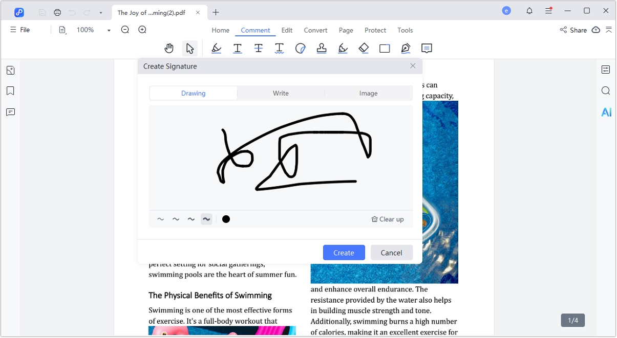 Add the Signature
