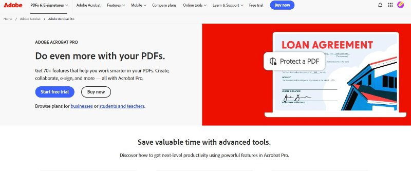 adobe acrobat pro as pdf xchange alternative