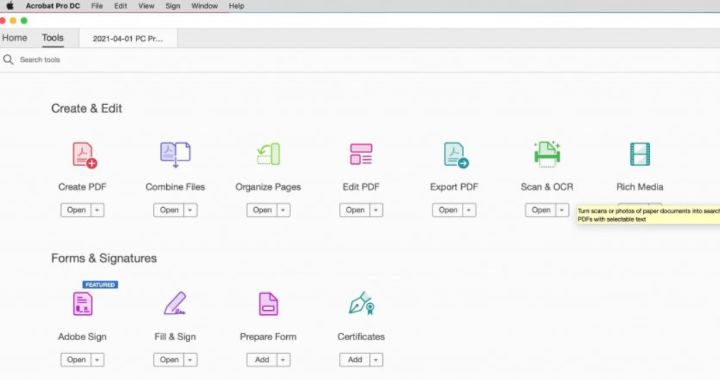 Bearbeiten-Symbolleiste verwenden