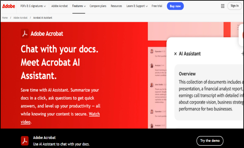 Adobe Acrobat AI Reader