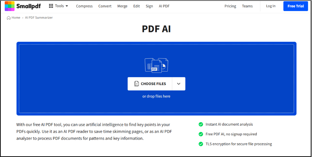 SmallPDF AI Reader