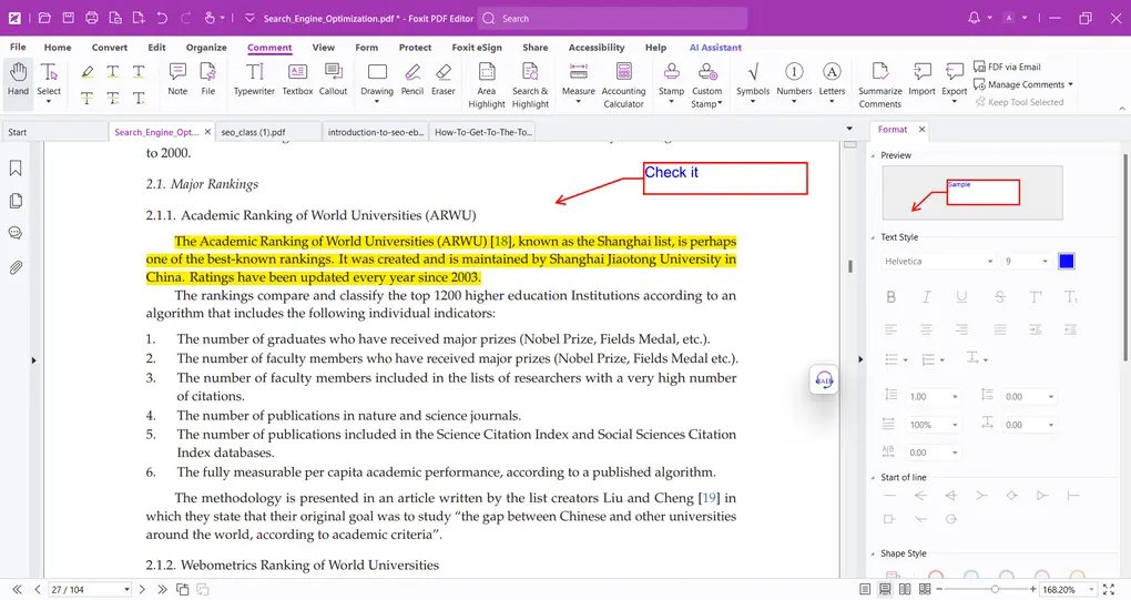 annotate pdf in foxit