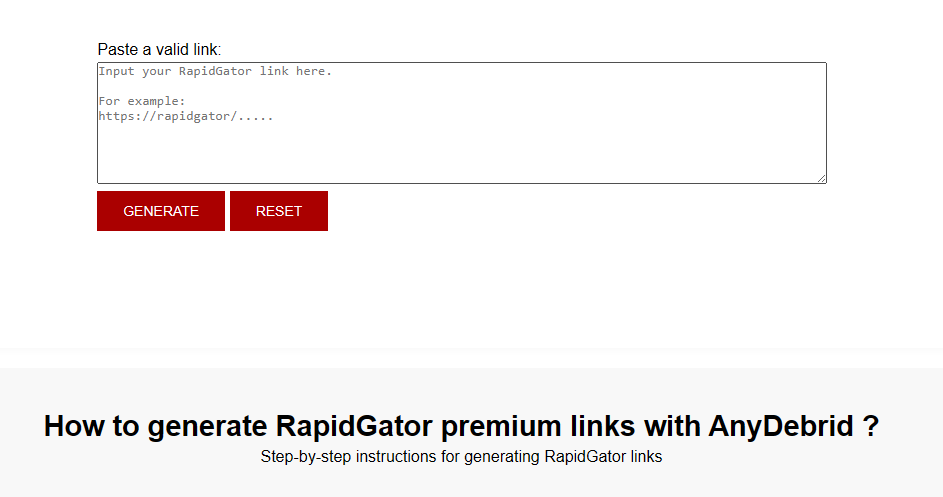 anydebrid rapigator premium download